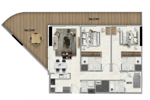 Apartment in Majan, Dubai 2 bedrooms, 149 sq.m. № 89684 - photo 21
