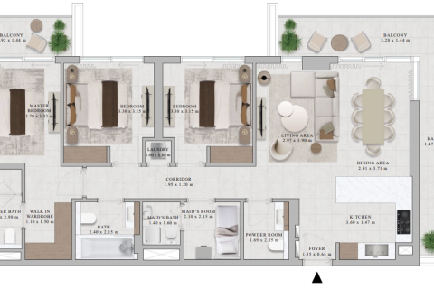 Apartment in Dubai 3 bedrooms, 155 sq.m. № 47365 - photo 10