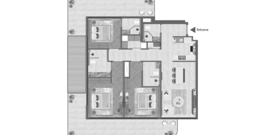 شقة في 241 Waterside Residences في دبي 2 غرف نوم, 152 م² رقم 70800