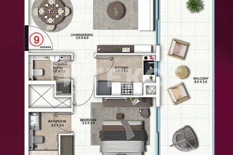 Apartamento en Dubai, 2 dormitorios, 122 m², № 104584 - foto 3