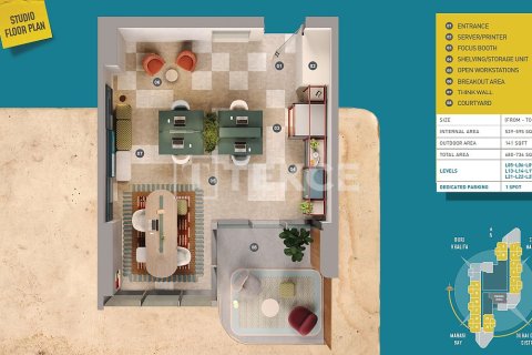 Office in Business Bay, Dubai 66 sq.m. № 83406 - photo 25