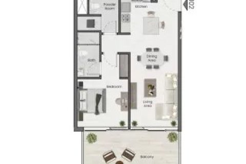 Appartement à Nadd Al Sheba, Dubai, 1 chambre, 74 m², № 103531 - photo 12