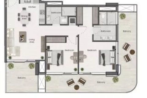 Appartement à Nadd Al Sheba, Dubai, 1 chambre, 74 m², № 103531 - photo 11