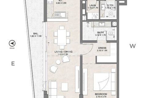 Apartment in Dubai 1 bedroom, 66 sq.m. № 110481 - photo 10