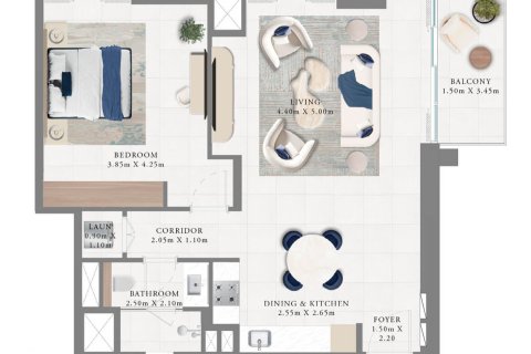 شقة في Dubai Creek Harbour, خور دبي, دبي 1غرف نوم, 76 م² رقم 103640 - صورة 4
