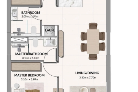 Apartment in Dubai 2 bedrooms, 88 sq.m. № 18048 - photo 15