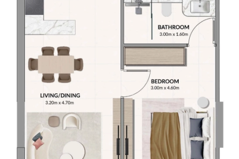 Apartamento en Dubai, 1 dormitorio, 63 m², № 18047 - foto 15