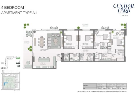Appartement à City Walk, Dubai, 2 chambres, 111 m², № 103677 - photo 4