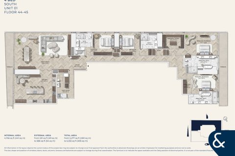 Appartement à Al Wasl, Dubai, 4 chambres, 490 m², № 74674 - photo 4