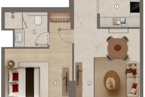 Apartment in Al Jaddaf, Dubai 1 bedroom, 71 sq.m. № 54807 - photo 21
