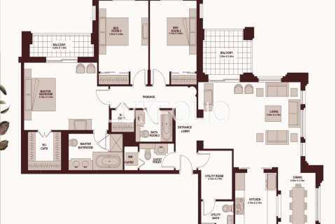 Apartment in Old Town, Dubai 3 bedrooms, 183 sq.m. № 45578 - photo 13