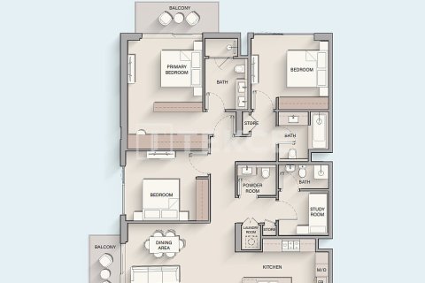 Apartamento en City of Arabia, Dubai, 2 dormitorios, 124 m², № 101475 - foto 2