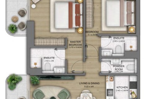 Appartement à Maritime City, Dubai, 1 chambre, 78 m², № 103571 - photo 16