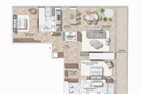 Apartamento en Downtown Dubai (Downtown Burj Dubai), Dubai, 2 dormitorios, 211 m², № 103585 - foto 9