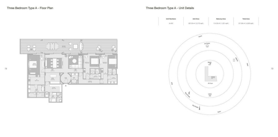 Appartement à ARMANI BEACH RESIDENCES à Palm Jumeirah, Dubai, 3 chambres, 371.96 m², № 31207