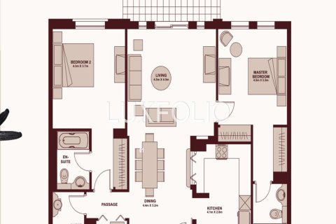Apartment in Old Town, Dubai 2 bedrooms, 123 sq.m. № 45276 - photo 12