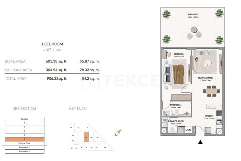 Apartamento en Meydan, Dubai, 2 dormitorios, 110 m², № 50502 - foto 20