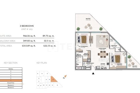 Apartamento en Meydan, Dubai, 2 dormitorios, 110 m², № 50502 - foto 22