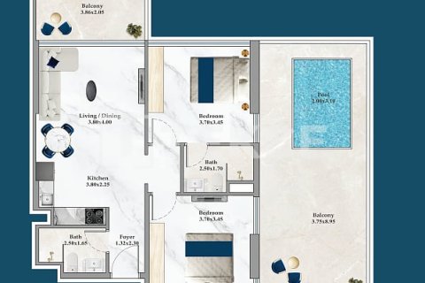 Apartment in Dubai Silicon Oasis, Dubai 2 bedrooms, 83 sq.m. № 11343 - photo 29