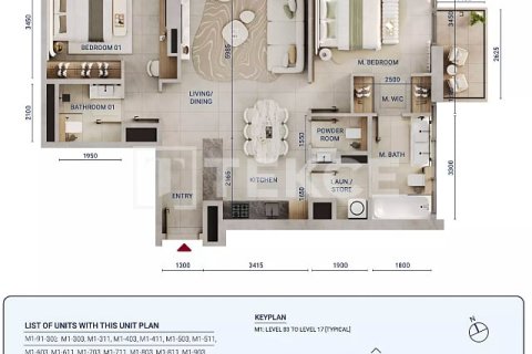 Apartment in Dubai 2 bedrooms, 95 sq.m. № 96674 - photo 17