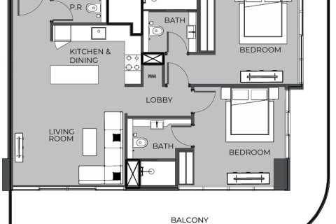 Apartamento en Dubai, 2 dormitorios, 111 m², № 17364 - foto 13
