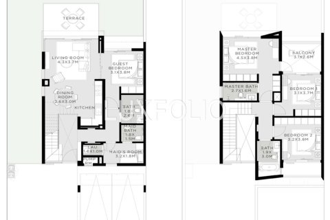 Adosado en The Valley, Dubai, 4 dormitorios, 203 m², № 45892 - foto 26