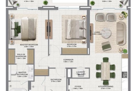 Appartement à Dubai, 2 chambres, 130 m², № 18139 - photo 9