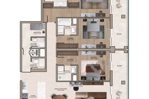 Купить квартиру в Al Barsha South, Аль-Барша, Дубай: 2 спальни, 140м², № 103565 - фото 3