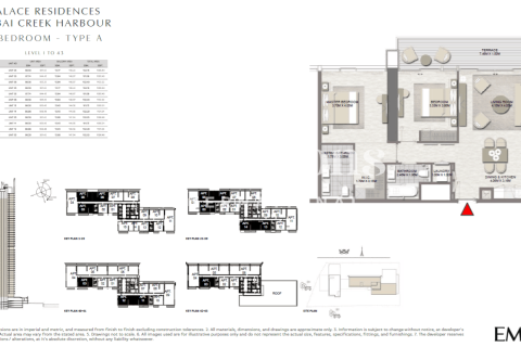 شقة في Palace Residences, خور دبي, دبي 2 غرف نوم, 101.76966232 م² رقم 101381 - صورة 25