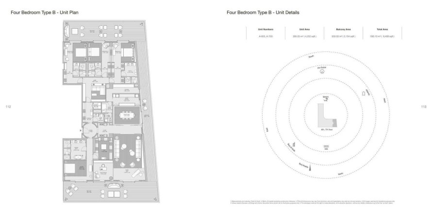 Квартира в ARMANI BEACH RESIDENCES в Пальме Джумейре, Дубай, 4 спальни, 595.1м², № 31210