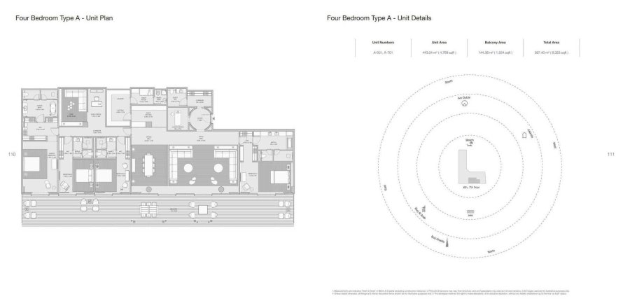 Квартира в ARMANI BEACH RESIDENCES в Пальме Джумейре, Дубай, 4 спальни, 587.4м², № 31209