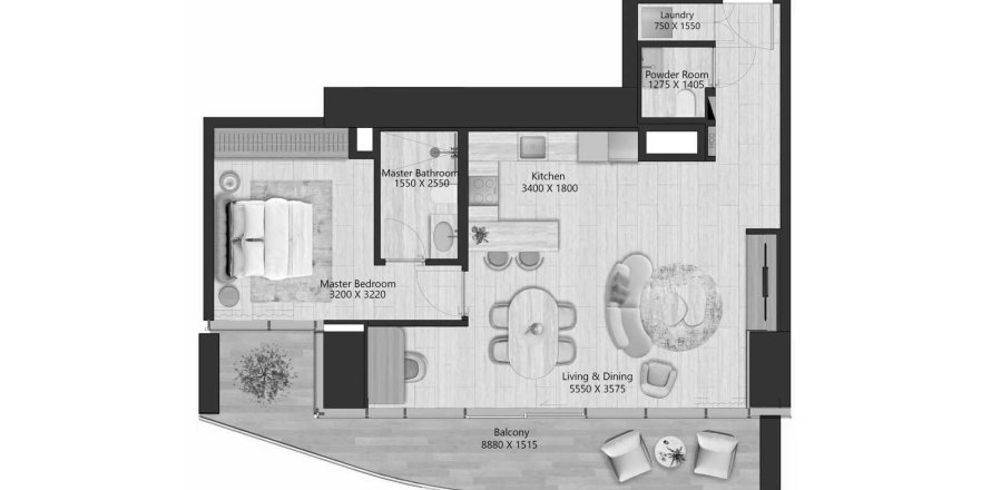 شقة في IL Vento في Maritime City, دبي 1غرف نوم, 89.2 م² رقم 70044