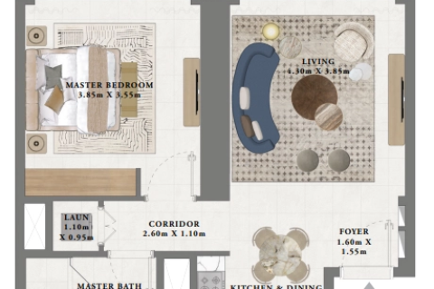 Apartment in Ras Al Khor, Dubai 1 bedroom, 70 sq.m. № 22737 - photo 11