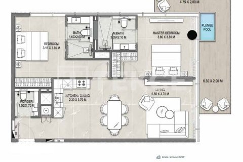 Apartamento en Dubai, 1 dormitorio, 77 m², № 141169 - foto 27