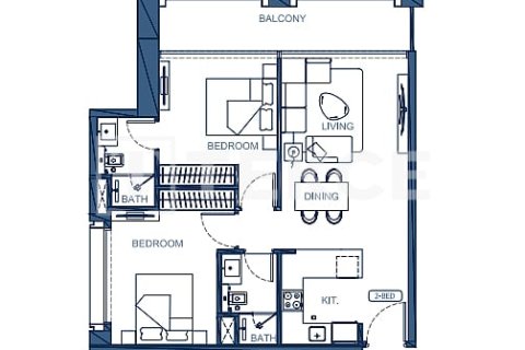 Apartamento en Dubai, 2 dormitorios, 82 m², № 39746 - foto 12
