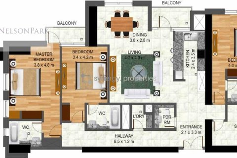 شقة في Al Habtoor City, الخليج التجاري, دبي 3 غرف نوم, 185.8 م² رقم 9386 - صورة 14