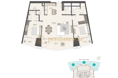 Apartamento en Dubai Marina, Dubai, 2 dormitorios, 150 m², № 14630 - foto 12