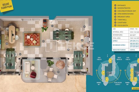 Office in Business Bay, Dubai 1 bedroom, 126 sq.m. № 99733 - photo 26