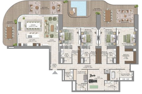 Apartamento en Dubai, 3 dormitorios, 183 m², № 84952 - foto 15