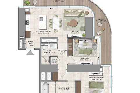 Apartamento en Dubai, 1 dormitorio, 79 m², № 84950 - foto 13