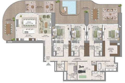 Apartamento en Dubai, 1 dormitorio, 79 m², № 84950 - foto 15