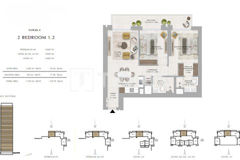 Appartement à Dubai, 2 chambres, 119 m², № 84948 - photo 10
