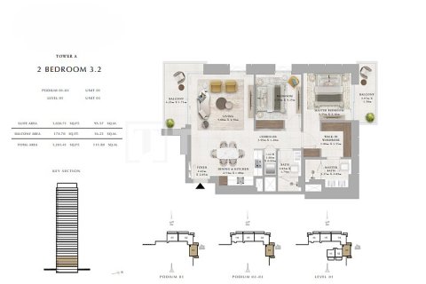 Appartement à Dubai, 2 chambres, 119 m², № 84948 - photo 14
