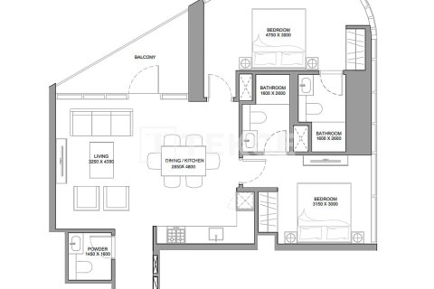 Apartamento en Dubai, 2 dormitorios, 114 m², № 12394 - foto 3