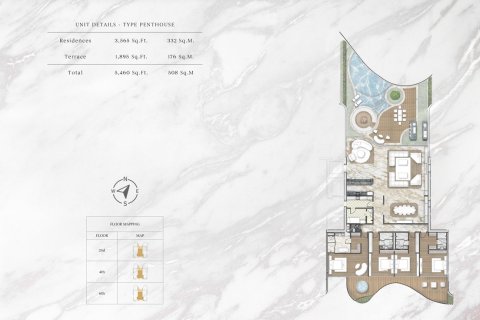 Ático en Palm Jumeirah, Dubai, 4 dormitorios, 507 m², № 103651 - foto 7
