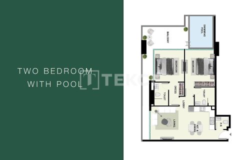 Купить квартиру в Dubai Land, Дубай: 2 спальни, 130м², № 84533 - фото 29