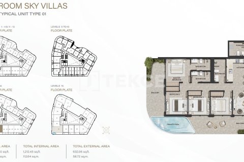 Apartamento en Dubai Land, Dubai, 3 dormitorios, 145 m², № 137717 - foto 2