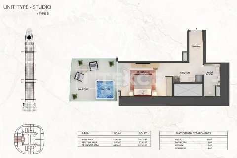 Apartment in Dubai 2 bedrooms, 84 sq.m. № 137711 - photo 27