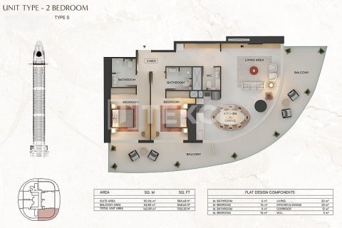 Apartamento en Dubai, 1 dormitorio, 69 m², № 137712 - foto 16