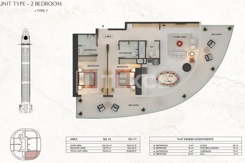 Apartamento en Dubai, 1 dormitorio, 69 m², № 137712 - foto 20